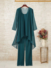 Blue Plain Three Piece Set