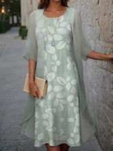 Casual Elegant Modern Print Two-Piece Dress
