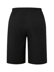 Mid Waist Fit Plain Straight Pants