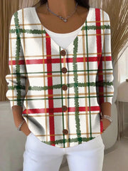 Simple Soft Knit Cardigan with Button Detail