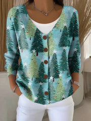 Relaxed Comfort Cable Knit Cardigan for Home